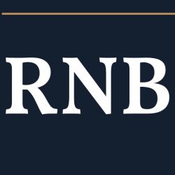 Logo RNB asesores fondo azul